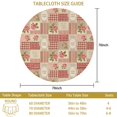 thumbnail image 3 of Pioneer Flower Floral Print Pattern Round Tablecloth 60 X 60 Inch, Wrinkle Resistant Wipeable Table Cloth for Kitchen Dining Picnic Patio Party, 3 of 6