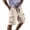 AX24-Beige, variant on VV AVEORS Mens Cargo Shorts Elastic Waist Drawstring Casual Work Shorts Summer Hiking Outdoor Shorts With Multi Pockets Beige XL
