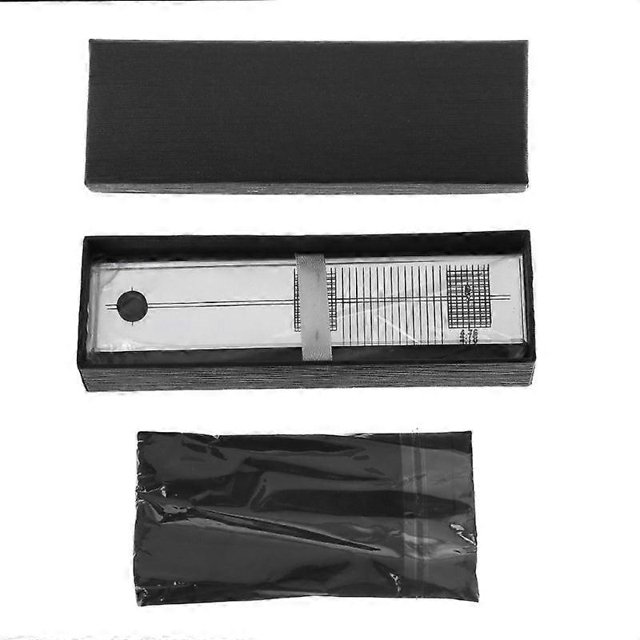 Regla de ajuste del calibre de calibración/compensación de azimut para cartucho de vinilo LP