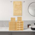 thumbnail image 5 of Dewall Maisons Beige 18-Piece Plush Towel Set, 100% Cotton - Ultra-ComFortable, Quick-Drying - Includes 4 Bath Towels, 6 Hand Towels, 8 Washcloths - Perfect For Luxurious Bathrooms, 5 of 15