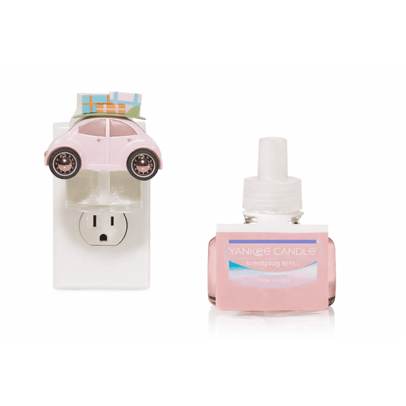 Yankee Candle Spring Buggy Diffuser Unit with Pink Sands Home Fragrance Refill
