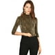 thumbnail image 1 of INSPIRE CHIC Blusa Top Metálico De Rayas Brillantes Manga 3/4 Brillantina Fiesta Para Mujer Negro Dorado M, 1 of 6