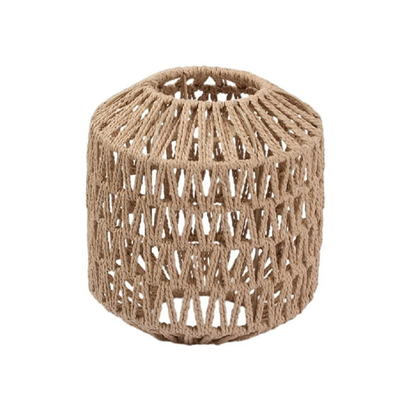 Pantalla de lámpara colgante de tejido de cuerda manual, de hotel, protege cubierta del polvo para una mejor vista , 20,5x19x8,5 CM 205x19x85 CM Fernando Pantalla tejida