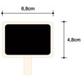 thumbnail image 4 of 10 pc Mini Retangle Chalkboard with Wooden Blackboard Clip for Message Board Signs Wedding Birthday Party Decorations, 4 of 7