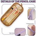 thumbnail image 3 of FloreceBien - Estuche para lápices de malla de rejilla, 2 unidades, con cremallera, transparente, para maquillaje, color, bolsa de cosméticos, multiusos, para viajes, estilo: estilo 4;, 3 of 5
