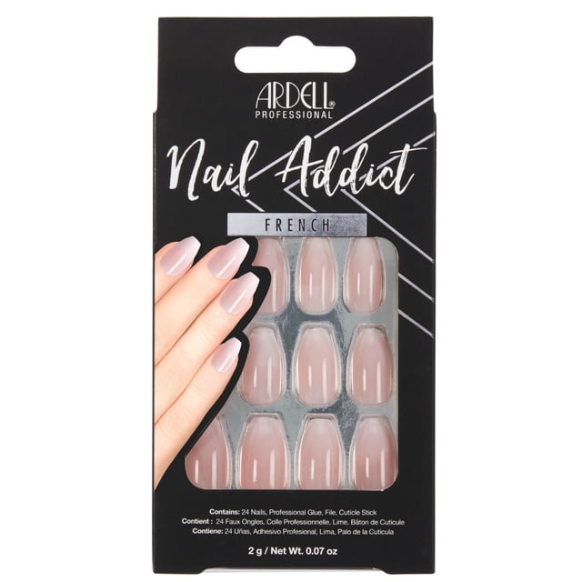 Juego de Uñas Artificiales Ardell Nail Addict Francés Degradado
