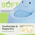 thumbnail image 6 of LIFERECORD 24" Children's Bean Bag Chair, Kids Filled Toddler Bean Bag Sofa Padded Bean Bag Chair for Boys & Girls, Cute Eggplant, Blue, 6 of 9