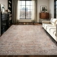 thumbnail image 2 of SIXHOME 10'x14' Area Rugs for Living Room Washable Rugs Ombre Vintage Floral Living Room Rug Aesthetic Carpet Soft Large Rugs for Bedroom Dining Room Office Retro Home Decor Taupe, 2 of 7