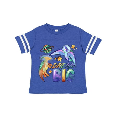 

Inktastic Dream Big Cute Space Dinosaurs Gift Toddler Boy or Toddler Girl T-Shirt