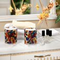 thumbnail image 4 of Yayeee 4 Pack Qtip Holder Bathroom Cotton Swab Canister with Lid Clear Dispenser Set, Large Colorful Flowers Pattern, 4 of 6
