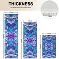 thumbnail image 4 of Purple Ethnic Mandala Pattern Kitchen Rugs Sets Of 3,Kitchen Runner Rugs Non Skid Washable,Decorative Kitchen Floor Mats for Kitchen,Sink,Laundry,17"x30"+ 17"x47" + 17"x59", 4 of 6