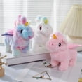 thumbnail image 4 of Electronic Pet Unicorns Toy Walking Interactive Plush Doll Toy Vibrating Automatic Moving Stuffed For Baby Kids, 4 of 8