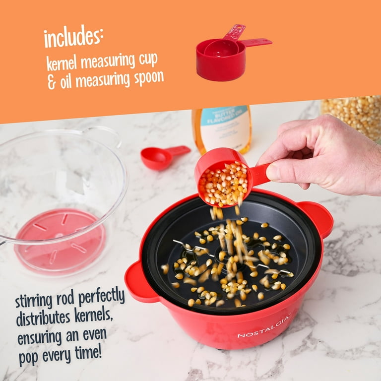 Nostalgia, Popcorn Machine, 2 qt Countertop, Stainless Steel