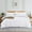 White, variant on 900 TC 100% Egyptian Cotton Duvet Cover Zipper Closur Ultra Soft Durable and Fade Resistant Color Ivory Solid size Full