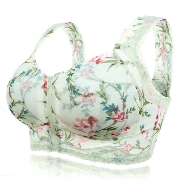 Meichang Bras for Women No Wire Support T-shirt Bras Seamless Full Coverage Bralettes Stretch Everyday Full Figure Bras Front Closure