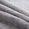 thumbnail image 2 of Cotton Bedspread Quilt Bedding Sets 3 Pieces Reversible Coverlets Comforters Bedspreads for All Seasons,Weave Stitching Pattern, Grey,King Size, 2 of 5
