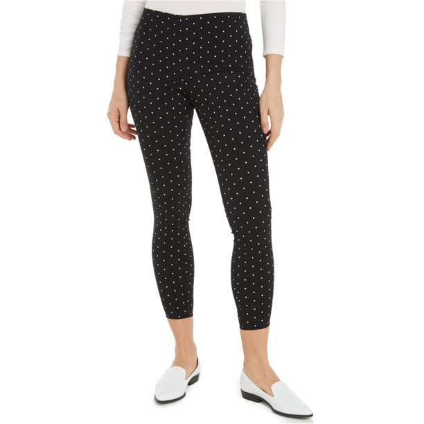 maison Jules Pantalones casuales con lunares para mujer, negro, XS