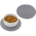 thumbnail image 4 of Pet Food Mat For Dog And Cat Placemat 2 Pcs, Mat For Prevent Food And Water Overflow, Suitable For Medium And Small Pet,Silicone, 9.5" 9.5", 4 of 4