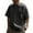Black, variant on Men Fashion Star Themed Printed Short Sleeved Casual Comfort T Shirt Men's Loose Fit Shirts