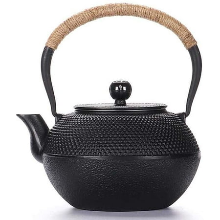 

Black Japanese Cast Iron Teapot With Stainless Steel Infuser 1200ml/41oz