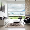 thumbnail image 7 of Ahgly Company Machine Washable Indoor Square Industrial Modern Brown Brown Area Rugs, 4' Square, 7 of 7