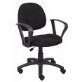 thumbnail image 1 of Nicer Furniture Black Computer Desk Chair with Loop Arms, 1 of 4