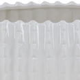 thumbnail image 4 of DecMode White Ceramic Indoor Outdoor Planter, Set of 3 17", 13", 8"W, 4 of 8