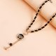 thumbnail image 5 of Gargantilla de terciopelo negro con corazón negro, árbol, sol, cruz, estrella, mariposa, pedante para mujeres y niñas, regalo de joyería para novia, familia y amigos, 5 of 5