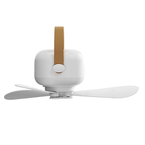 Remote Control USB Mini Ceiling Fan With LED Light 3 Speed Portable Hanging Fan