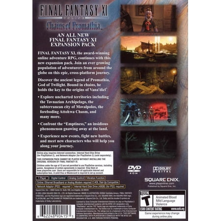 Final Fantasy XI: Chains of Promathia Expansion Pack PS2