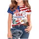 thumbnail image 5 of Odeerbi Chicos Niñas 4 de Julio Camiseta Manga Corta Día de La Independencia Camiseta Gráfica, 5 of 6
