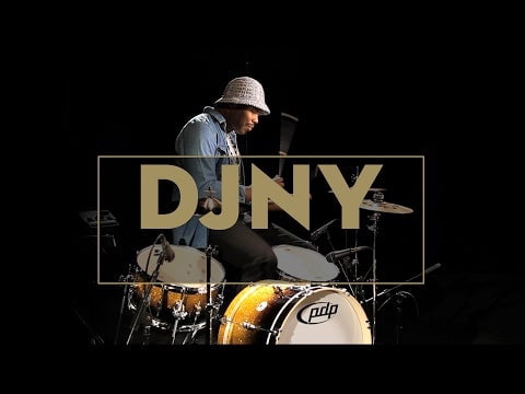 Pacific Daru Jones New Yorker 4-Piece Signature Kit w/ Hardware & Bags - Gold to Black Sparkle Fade Lacquer Finish