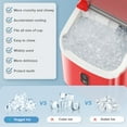 thumbnail image 4 of Havato Nugget Portable Ice Maker, 33lbs/24H, Ready in 6Mins Self-Cleaning Function, , Red, 4 of 7