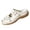White, variant on Womens Slingback Comfortable Buckle Bridal Matte Dress Peep Toe Wedge Low Heel Pumps Shoes Khaki 5.5