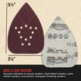thumbnail image 2 of ProductionShop Premium 12-Hole Pattern Mouse Detail Sander Sandpaper Sheets, 160 Disc Variety Pack, Grits 40, 60, 80, 100, 120, 150, 180, 220, 320, 400, 600, 800 - Hook & Loop - Fits Black and Decker, 2 of 3