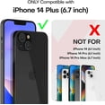 thumbnail image 2 of 5 in 1 for iPhone 14 Plus Case [Not Yellowing], with 2 Tempered Glass Screen Protectors+2 Camera Lens Protectors [Military Grade Protection] Shockproof Slim iPhone 14 Plus Case 6.7 Inch,Clear, 2 of 9