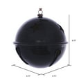 thumbnail image 2 of Vickerman 4.75" Moss Green Wood Grain Bell Christmas Ornament, Set of 4, 2 of 3
