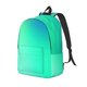 thumbnail image 1 of Disketp blue green colors print Canvas Backpack Lightweight Travel Daypack Student Rucksack Laptop Backpack-Small, 1 of 5