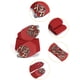 thumbnail image 2 of Cinturones Elásticos Allegra K para Mujer con hebilla Entrelazada de Metal Blanco Rojo 64.77 cm, 2 of 7