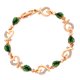 thumbnail image 2 of de oro Retro para mujer Flor hueca Dama Moda Joyería Cumpleaños Verde Sunnimix Pulsera de moda para mujer, 2 of 8