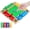 Multicolor, variant on 1‑4 Players Shut The Box Dice Game, 10‑Number Traditional Wooden Tabletop Game, Family Gathering Group Table Game for Indoor Leisure Activities