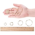 thumbnail image 4 of Alloy Linking Rings For Earrings Making Ring Golden 32x31x3mm 43x39x3mm 17x16x2mm 21x20.5x3mm 32pcs/set, 4 of 9
