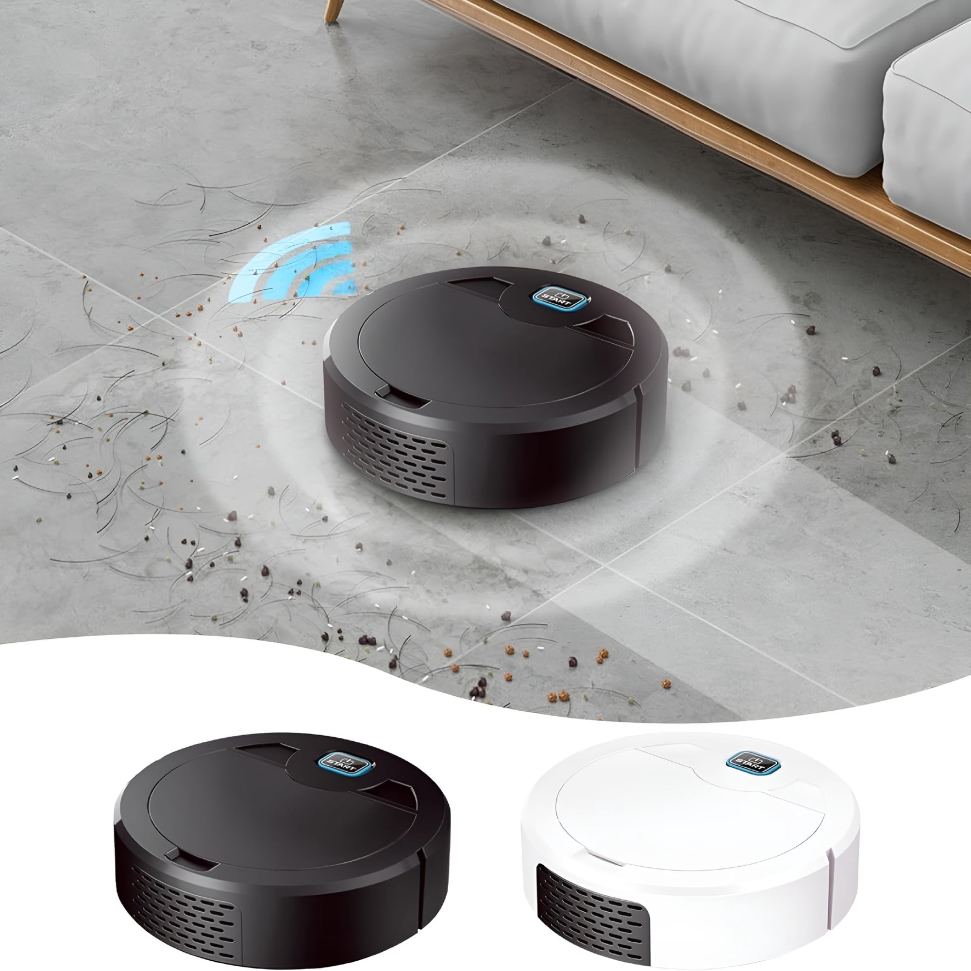 CURYMAY 2026 New Robot Vacuum Cleaner and Mop Combo,3-In-1 Robot Vacuum Cleaner with Water Tank/Bin/Brush,Blocked By Hair,Remote/App,Ideal Robot for Hard Floors/Pets (Black)