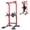 Red, variant on SogesPower 94.5"H Power Tower Pull Up Bar Station, 12 Adjustable Height Pull Up Bar Stand for Home Gym, Multi-Function Pull Up Dip Station Dip Bar Strength Training Fitness Equipment, 330LBS, Black
