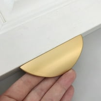 Worgeous Cabinet Hardware Black Metal 2Pcs 4.6X1.3In