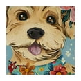 thumbnail image 4 of Acheng Dogs Flowers Scarf Square Fitted Table Cloths 100% Polyester Fiber 36*36, 4 of 8