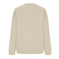 thumbnail image 5 of Sweatshirt for Women Oversized Crewneck Fall Outfits, Long Sleeve Cute Fleece Pullover Top，Loose Fit Soft Teen，Work＆Casual Daily Lounge Wear, Winter Cozy Clothes Khaki M, 5 of 6