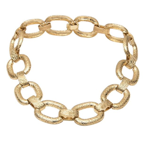 Gargantilla de anillos para mujer, cadena geométrica, fabricación de joyería artesanal dorado