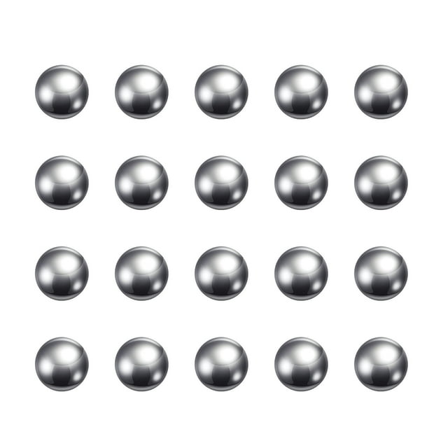 Unique Bargains Billes de Roulement en Acier au Carbone 11 mm Polies avec Précision, Lot de 50