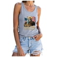 thumbnail image 4 of Rotm 4th Of July Swimsuits for Women 250 Years American Anniversary Tank Top Women 4th of July Patriotic Sleeveless Shirt American Flag Tops Light Gray,L, 4 of 7